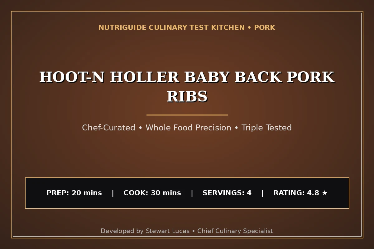 Hoot-N Holler Baby Back Pork Ribs