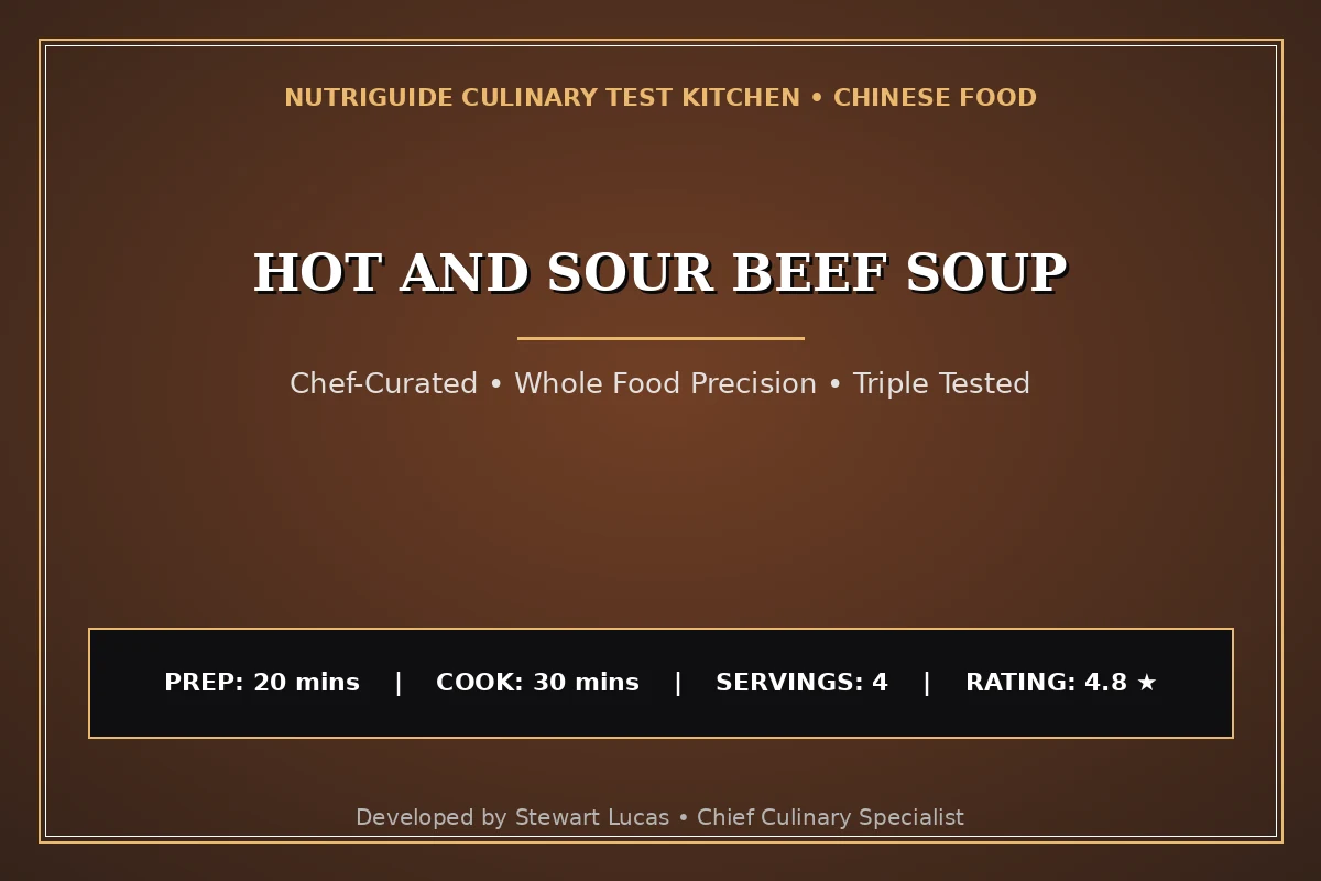 Hot And Sour Beef Soup