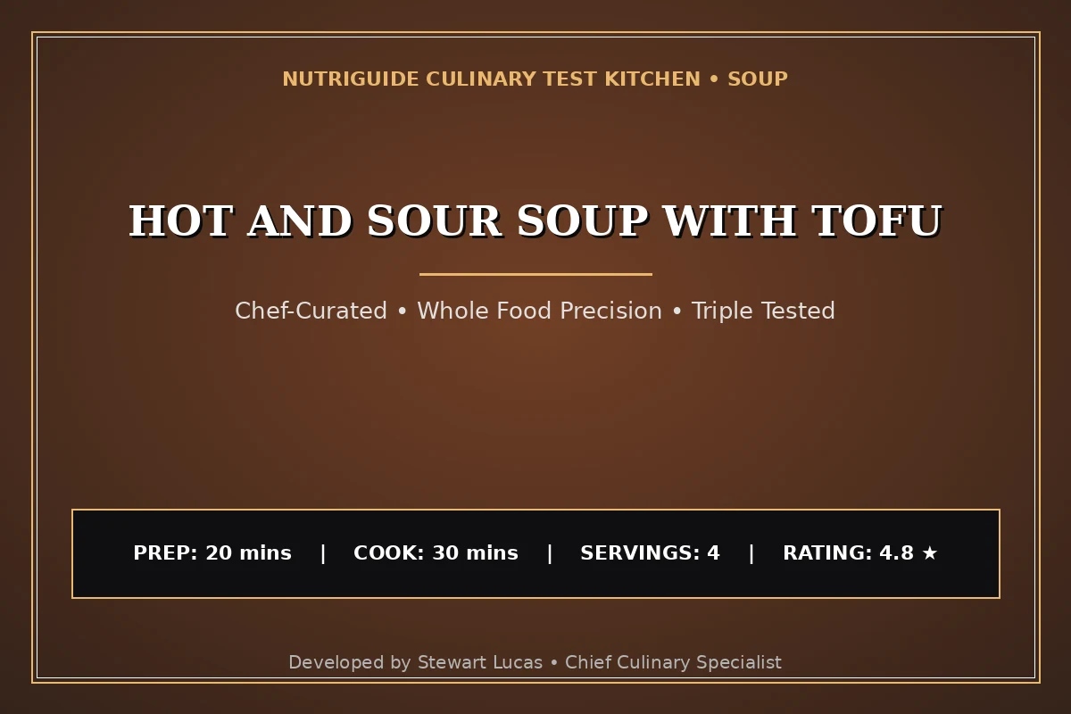 Hot And Sour Soup With Tofu