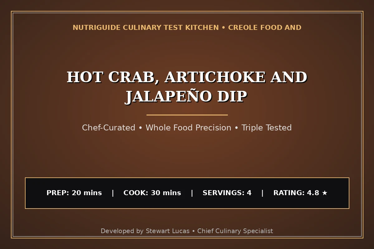 Hot Crab, Artichoke And Jalapeño Dip