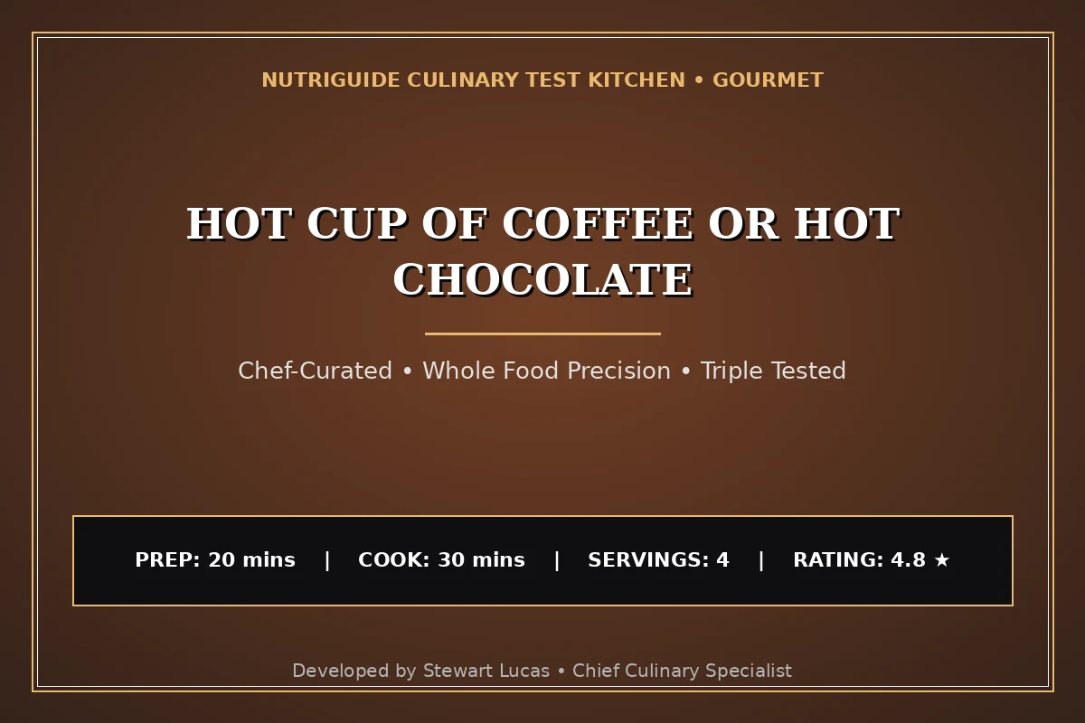 Hot Cup Of Coffee Or Hot Chocolate