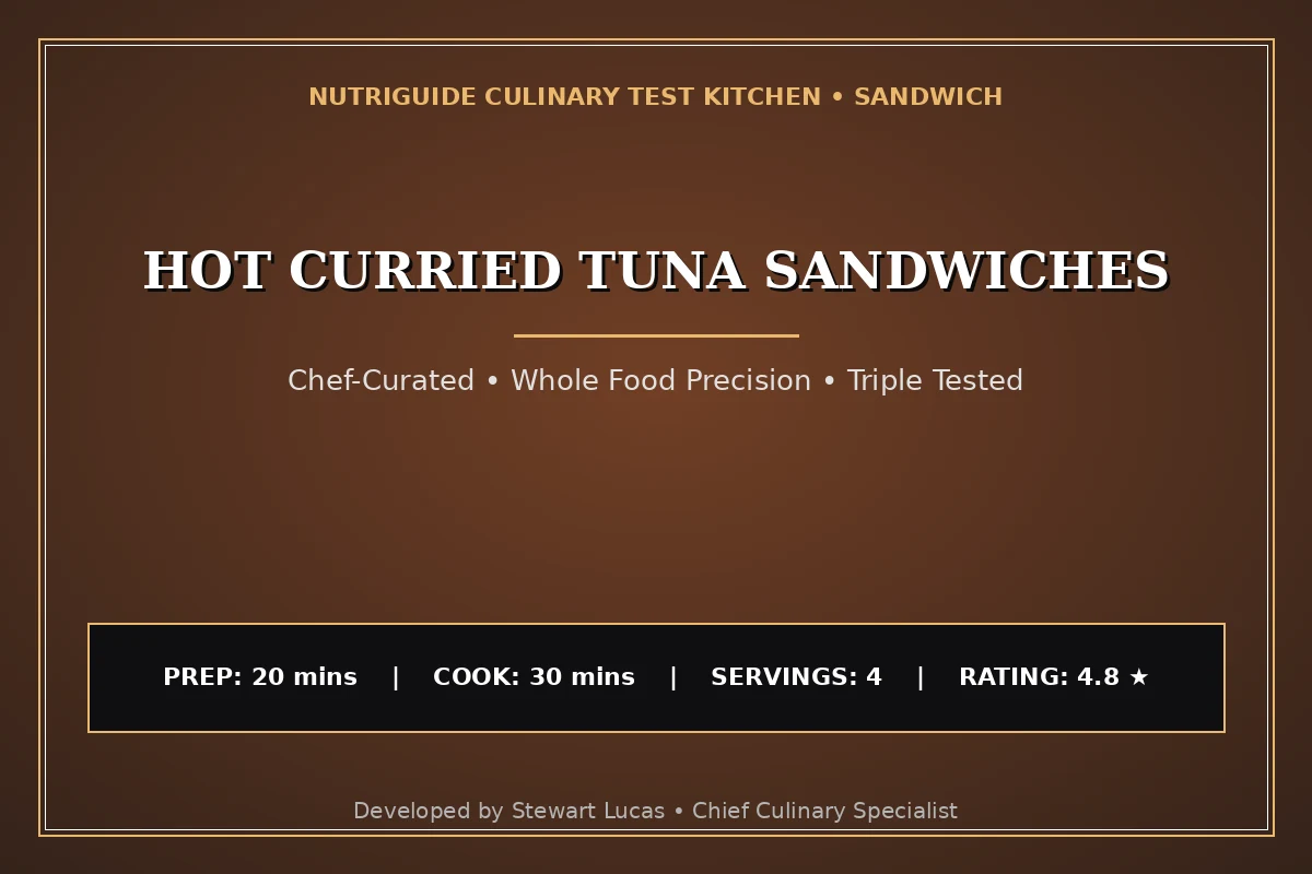 Hot Curried Tuna Sandwiches