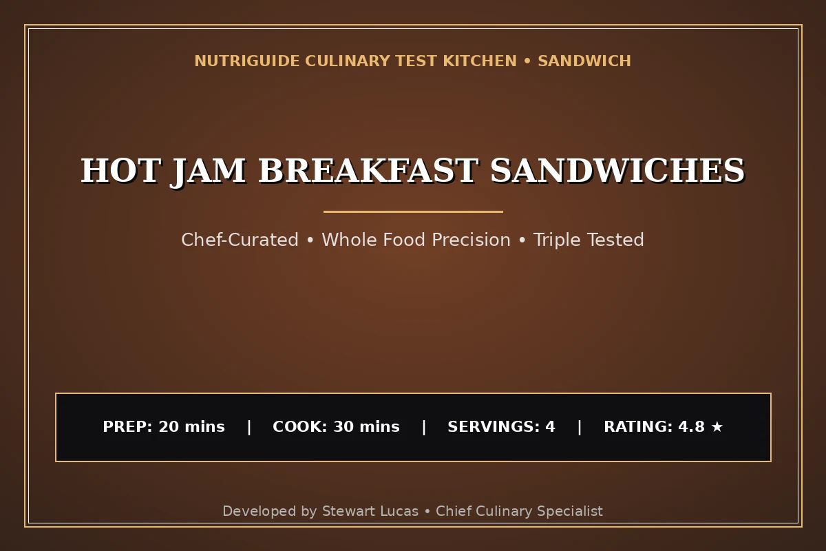 Hot Jam Breakfast Sandwiches