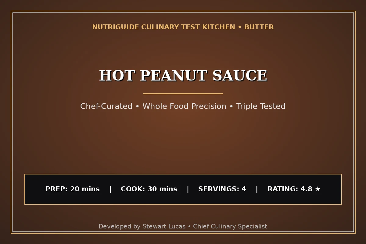 Hot Peanut Sauce