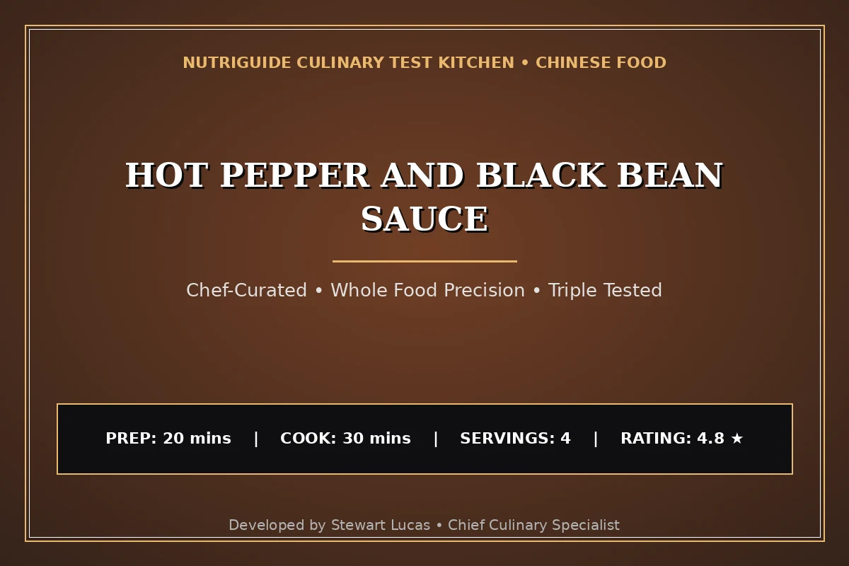Hot Pepper And Black Bean Sauce