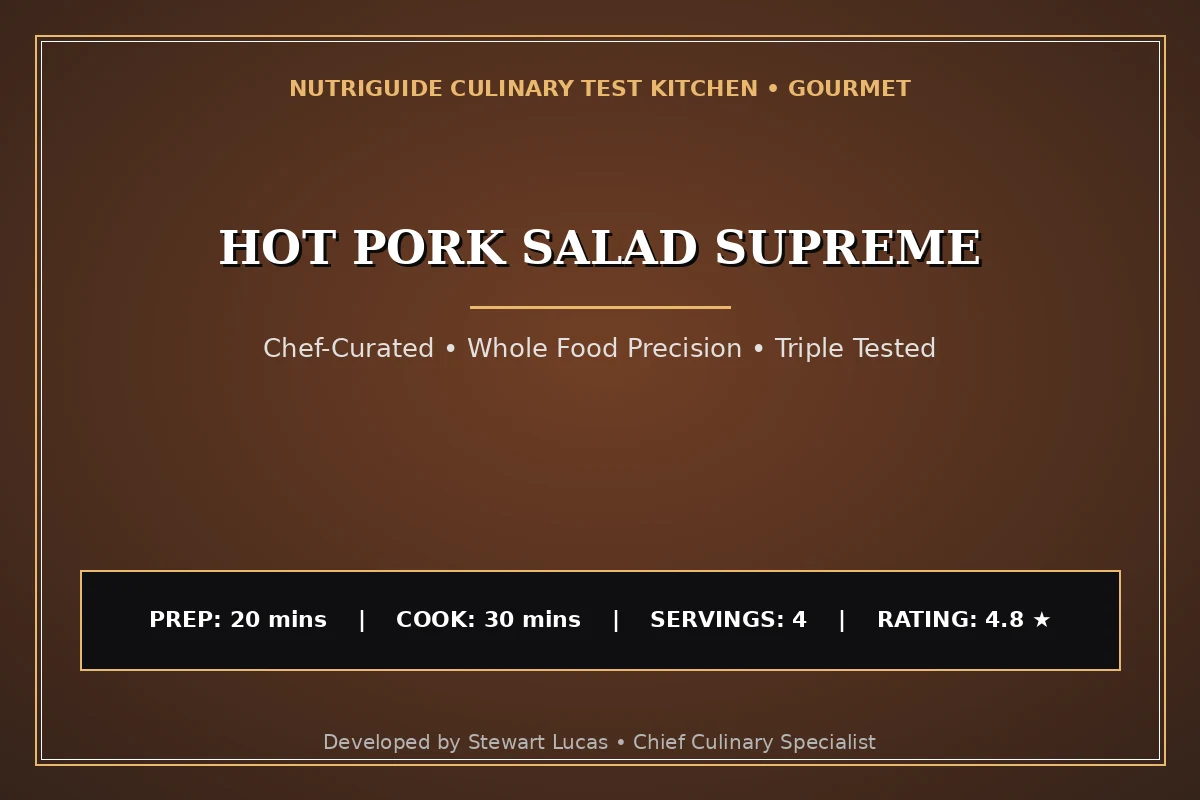 Hot Pork Salad Supreme