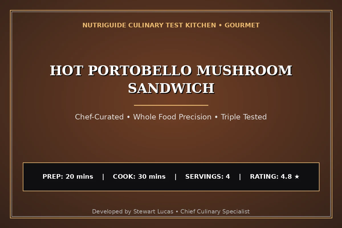 Hot Portobello Mushroom Sandwich