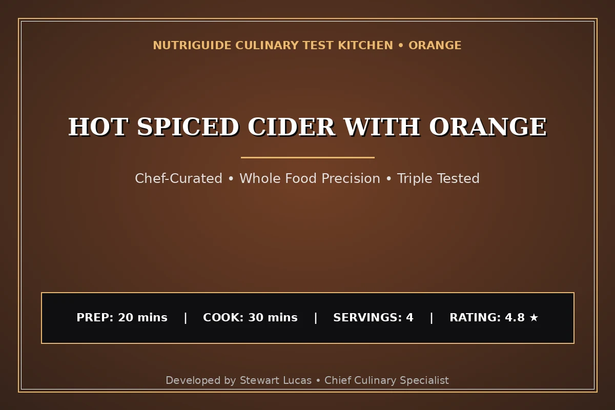 Hot Spiced Cider With Orange