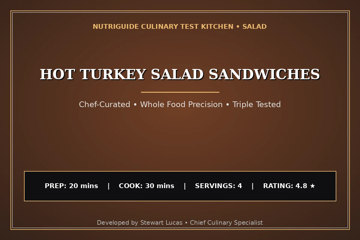 Hot Turkey Salad Sandwiches