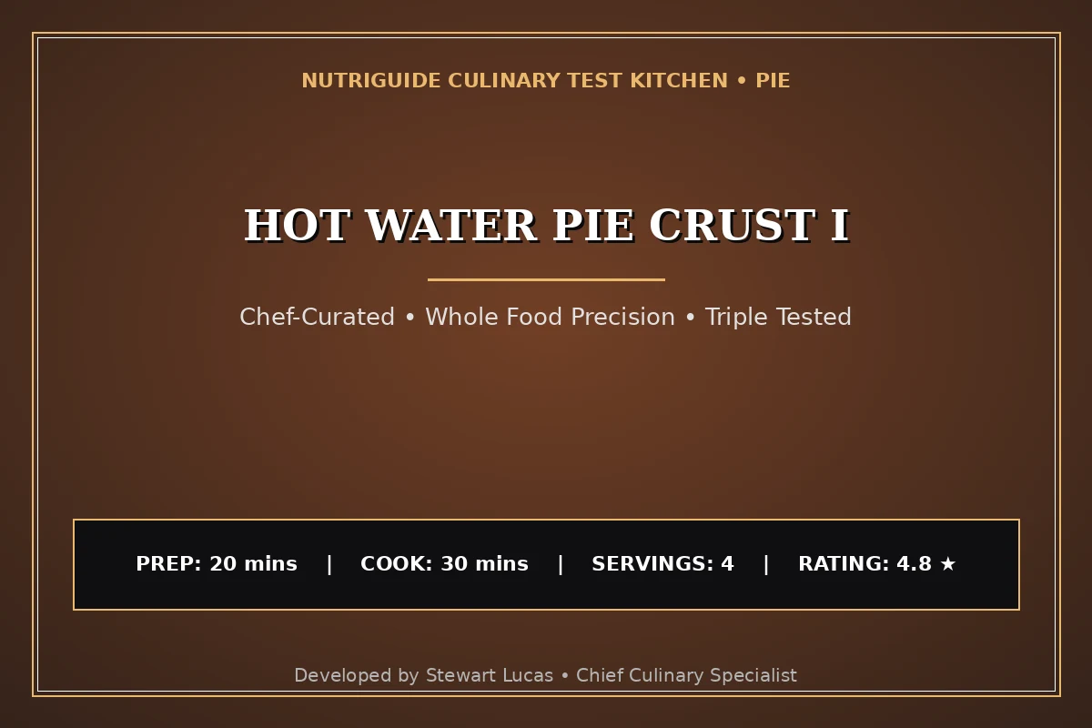 Hot Water Pie Crust I