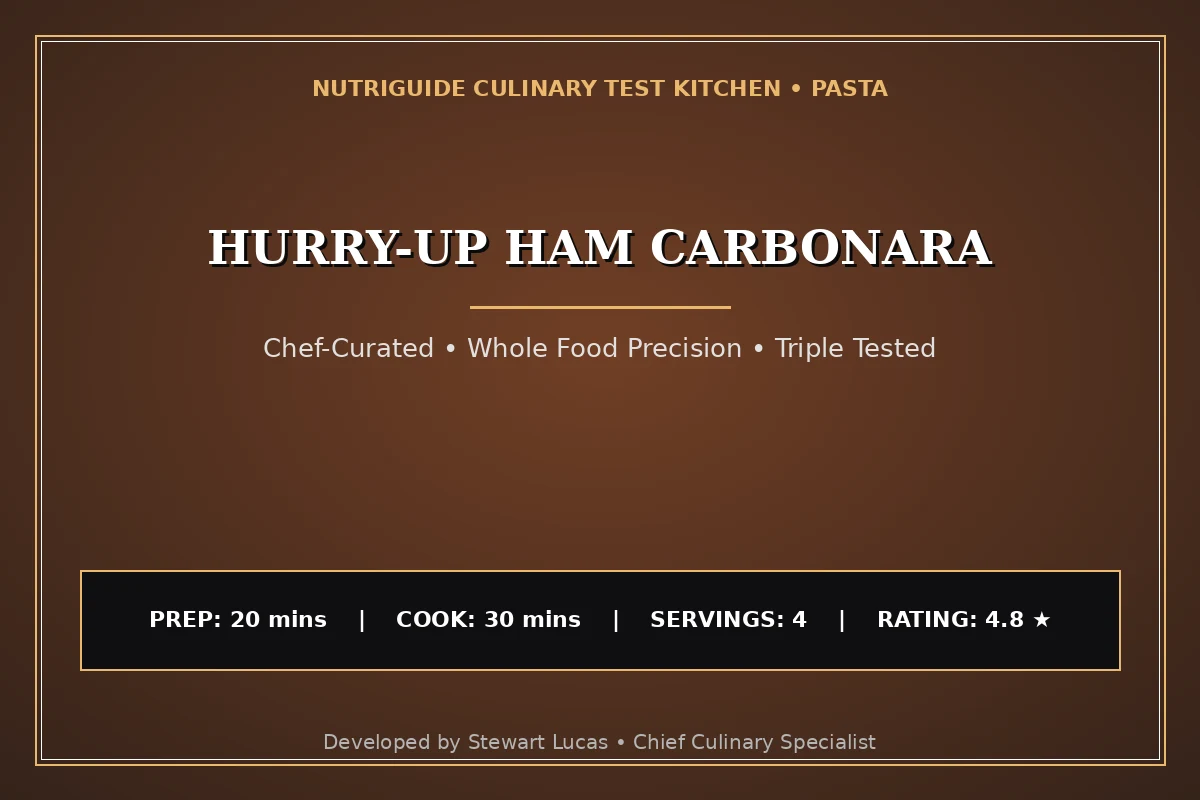 Hurry-Up Ham Carbonara