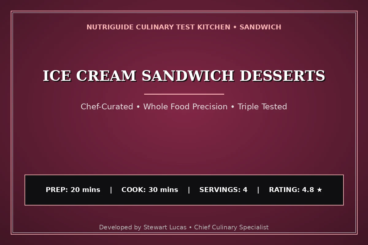 Ice Cream Sandwich Desserts