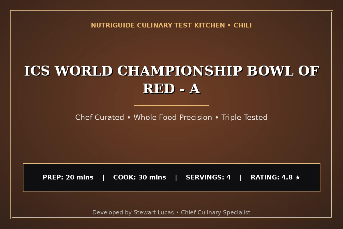 Ics World Championship Bowl Of Red - A