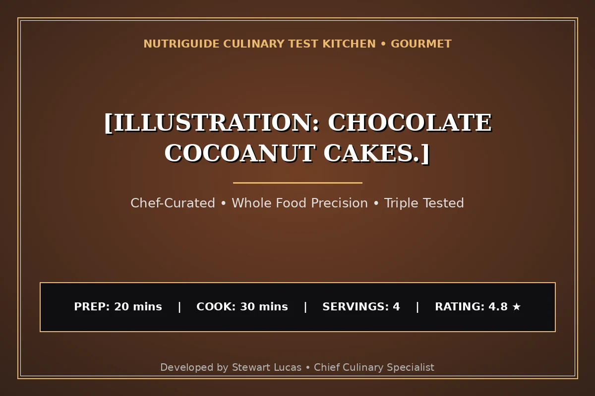 [Illustration: Chocolate Cocoanut Cakes.]