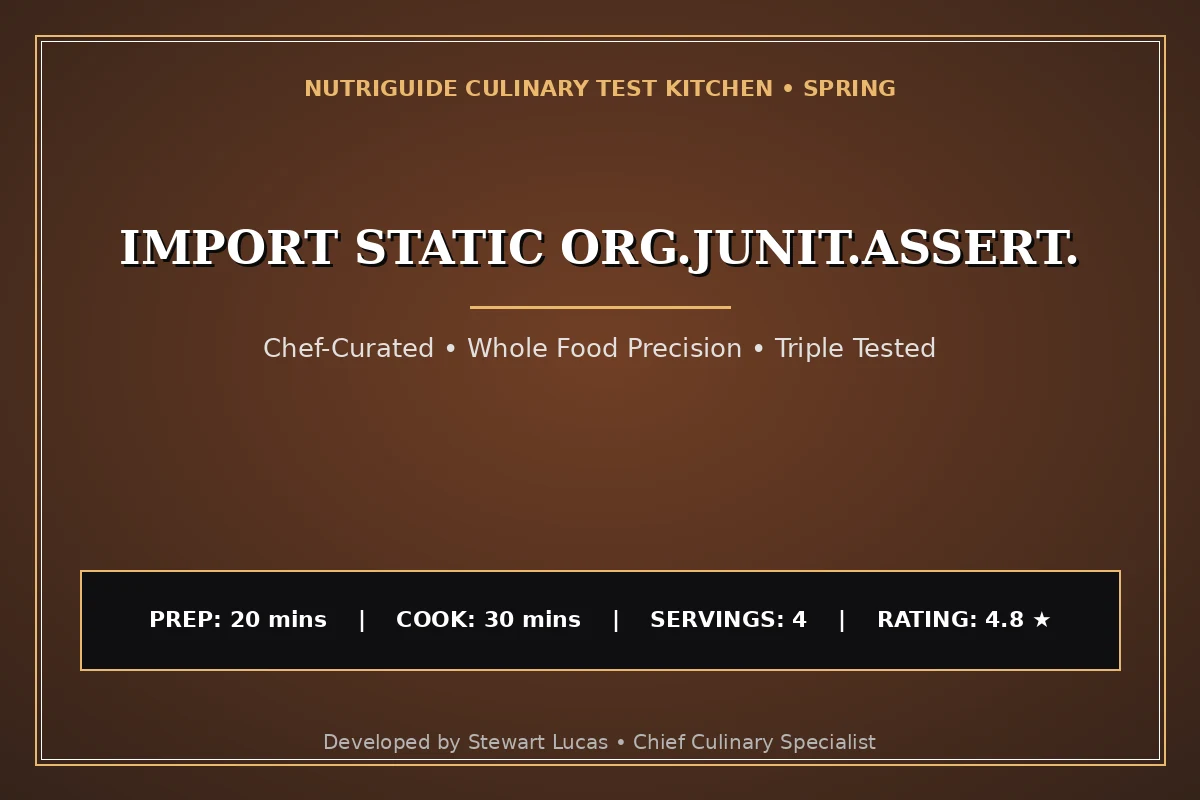 Import Static Org.Junit.Assert.