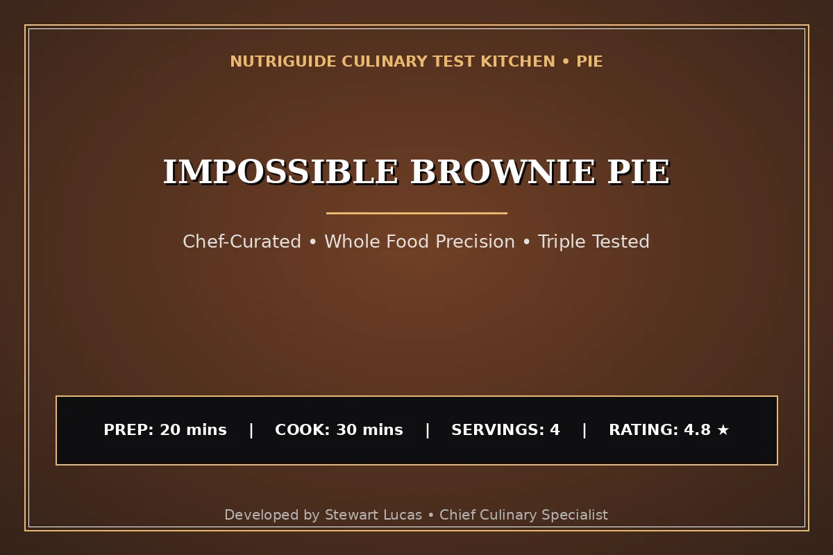 Impossible Brownie Pie