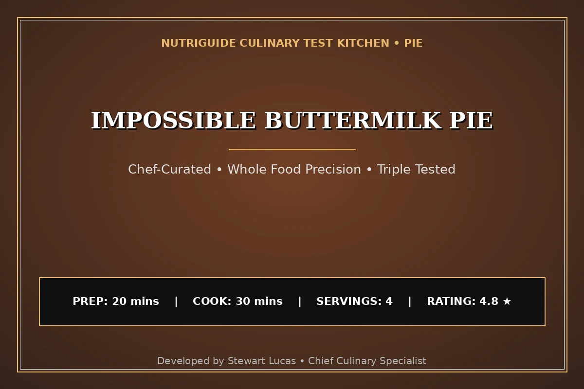 Impossible Buttermilk Pie