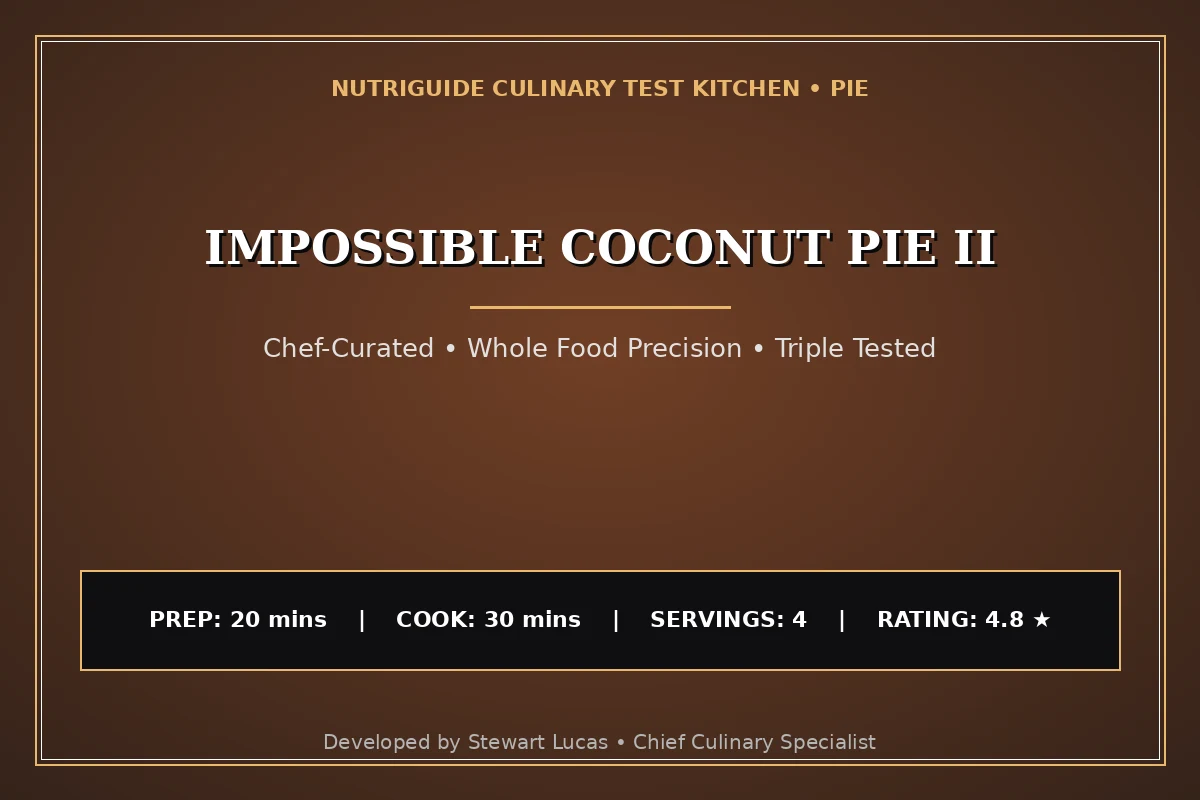 Impossible Coconut Pie Ii