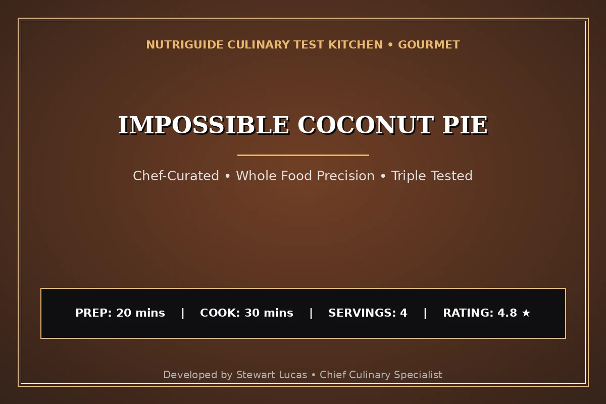 Impossible Coconut Pie