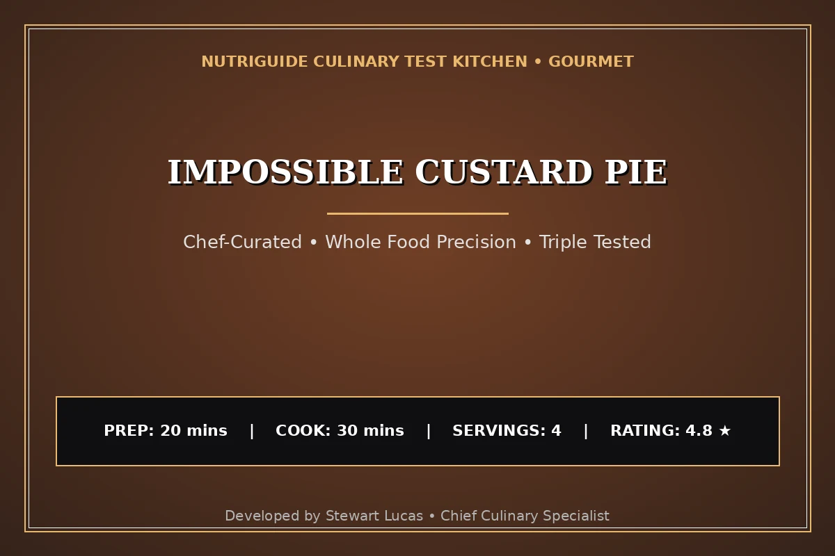 Impossible Custard Pie
