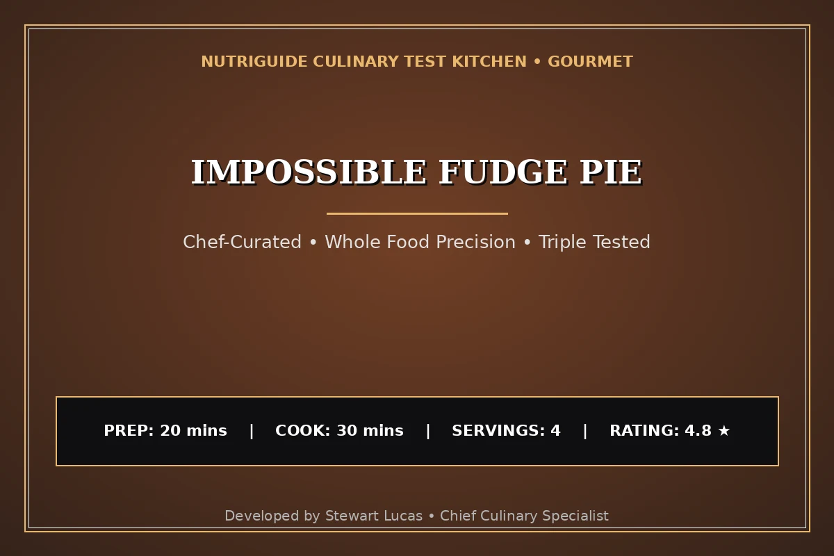 Impossible Fudge Pie