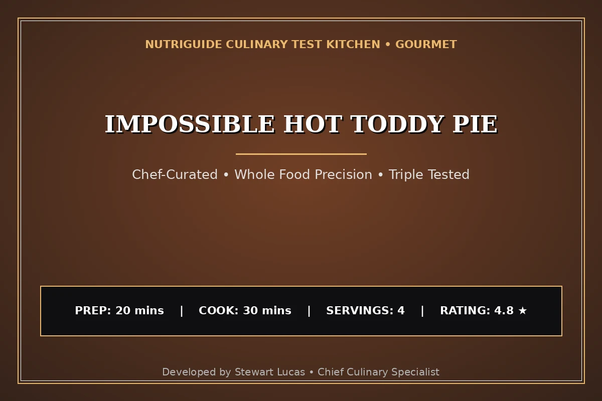 Impossible Hot Toddy Pie