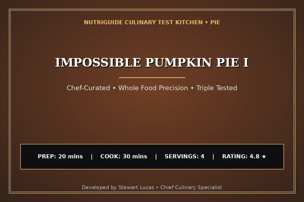 Impossible Pumpkin Pie I