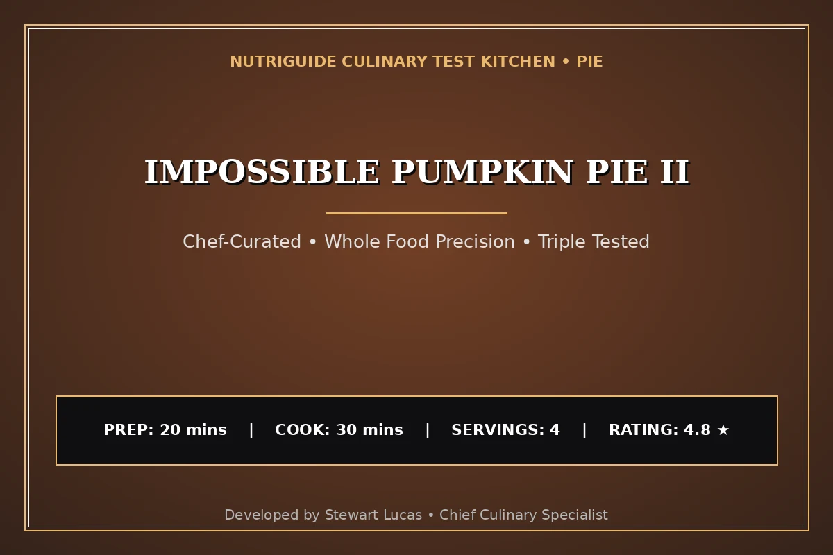 Impossible Pumpkin Pie Ii