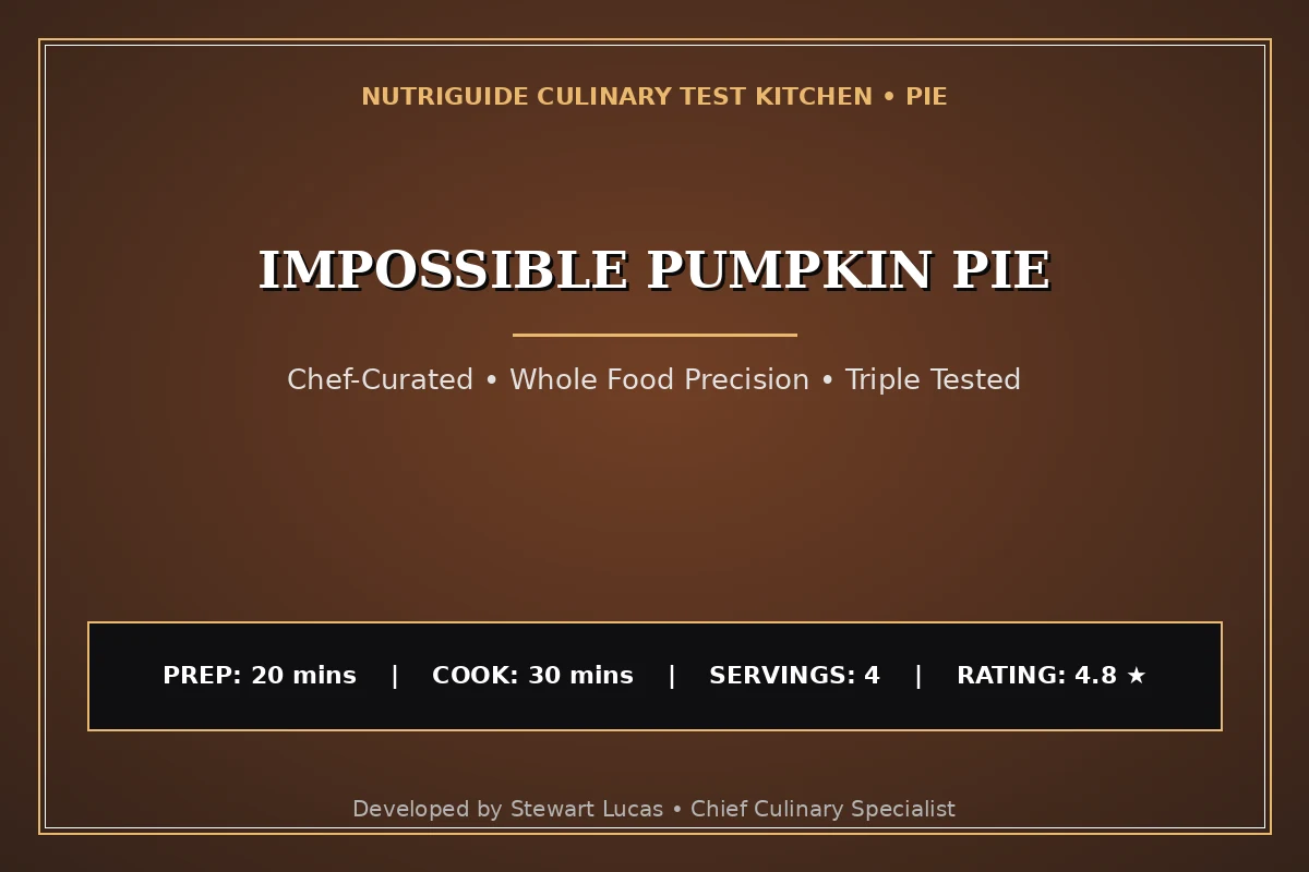Impossible Pumpkin Pie