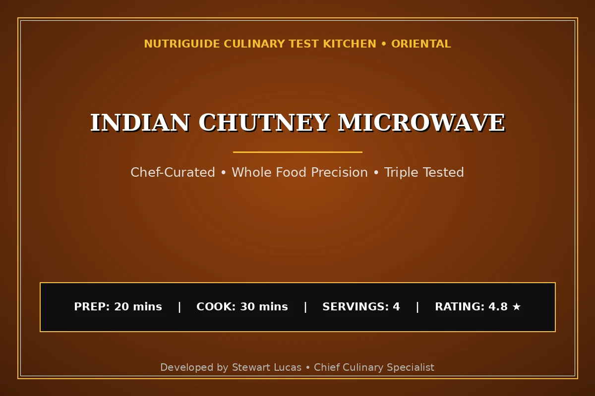 Indian Chutney Microwave