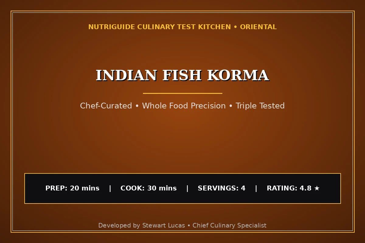 Indian Fish Korma