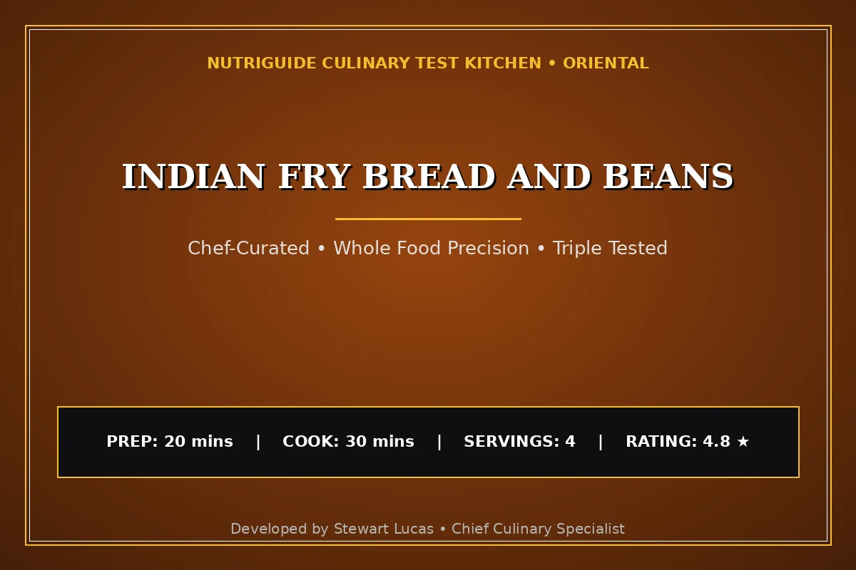 Indian Fry Bread And Beans