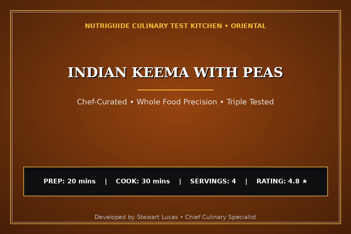 Indian Keema With Peas