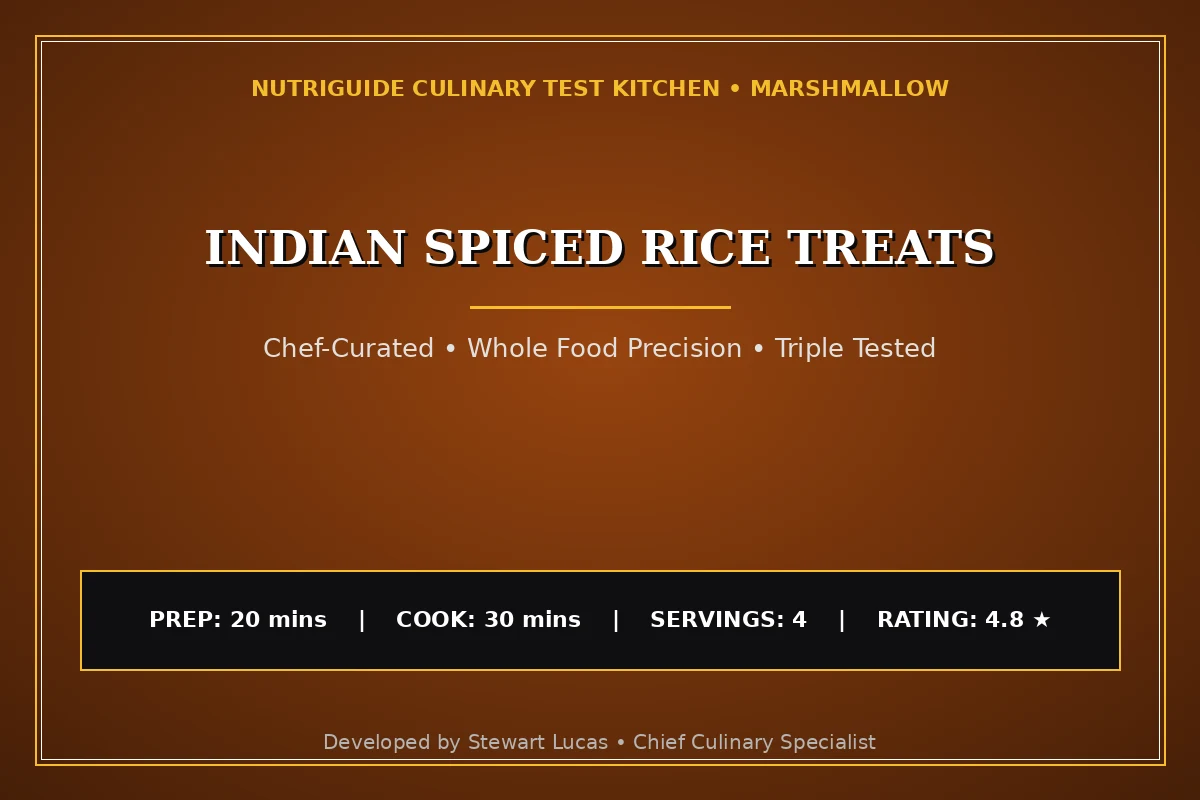 Indian Spiced Rice Treats