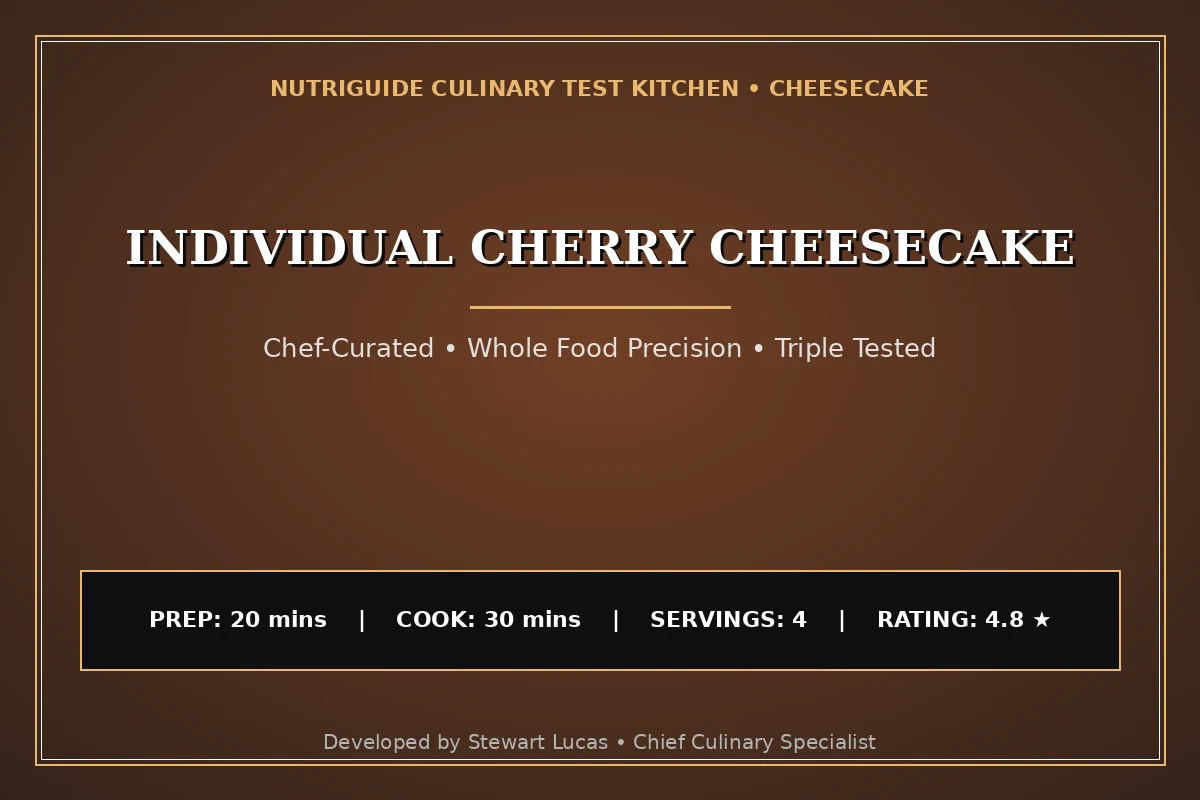 Individual Cherry Cheesecake