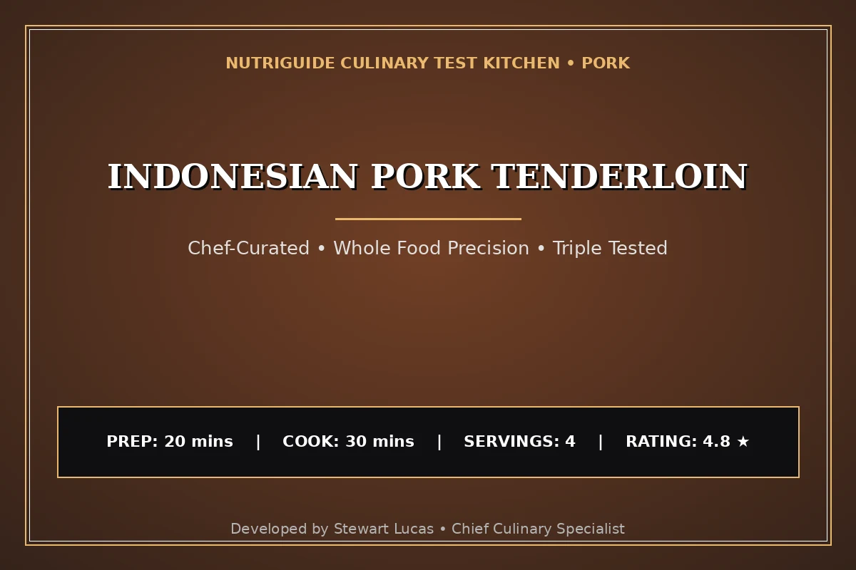 Indonesian Pork Tenderloin