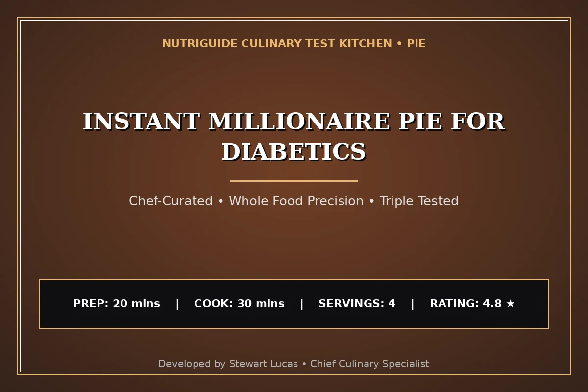Instant Millionaire Pie For Diabetics