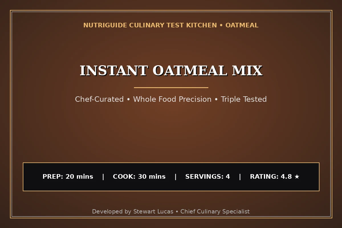 Instant Oatmeal Mix