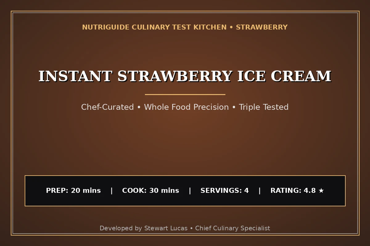 Instant Strawberry Ice Cream