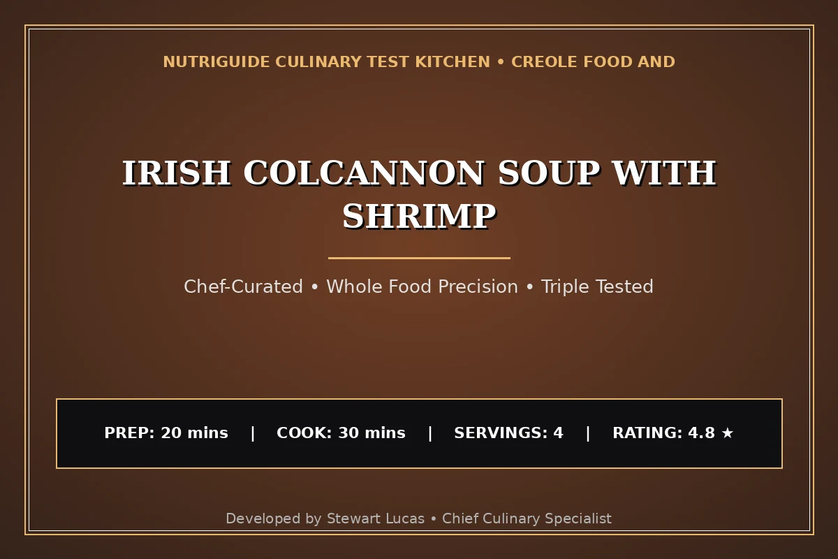 Irish Colcannon Soup With Shrimp