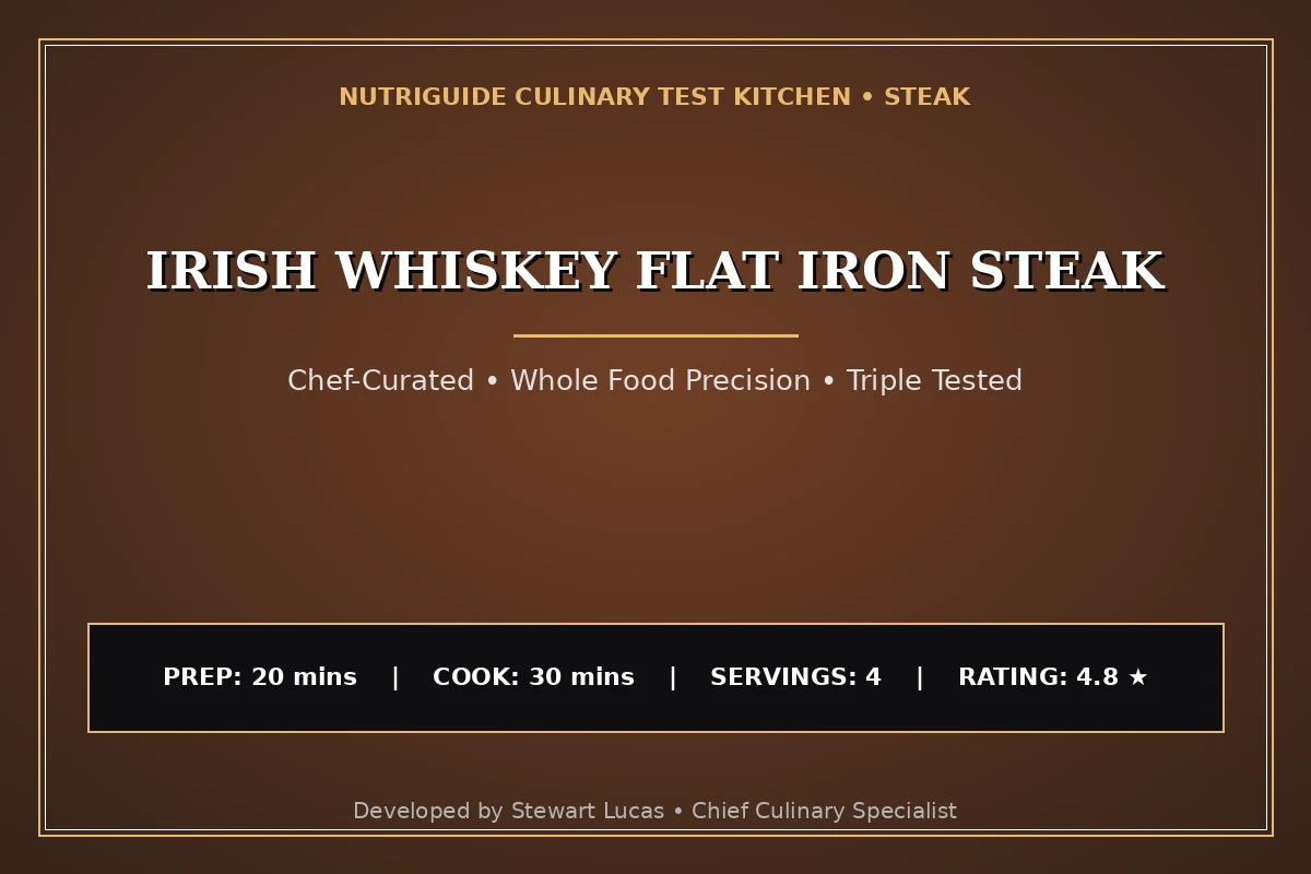 Irish Whiskey Flat Iron Steak