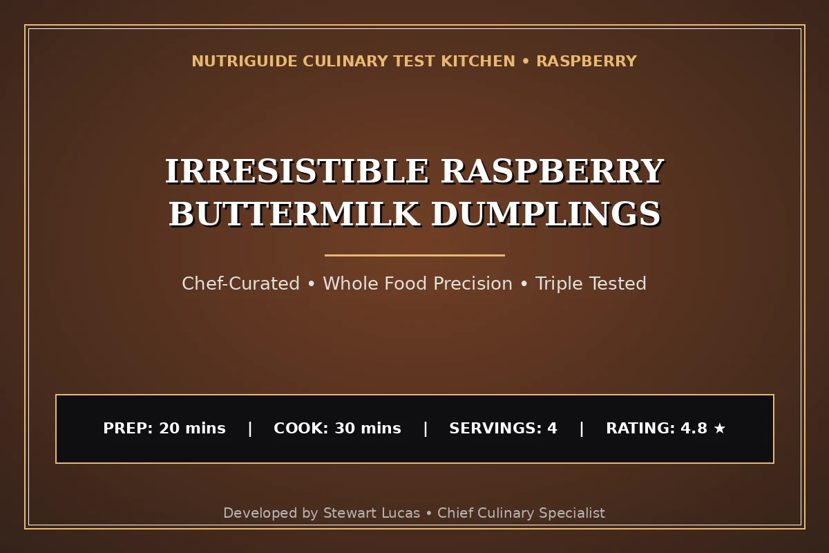 Irresistible Raspberry Buttermilk Dumplings
