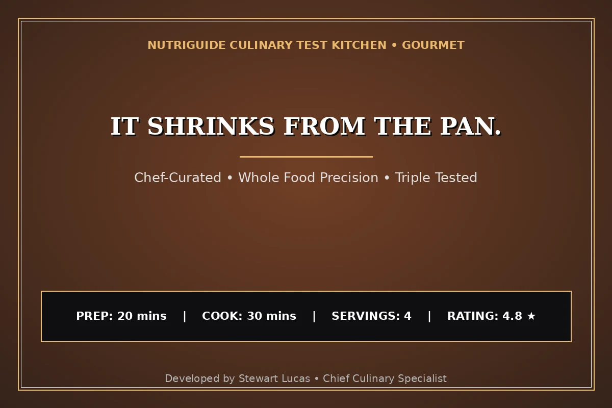 It Shrinks From The Pan.