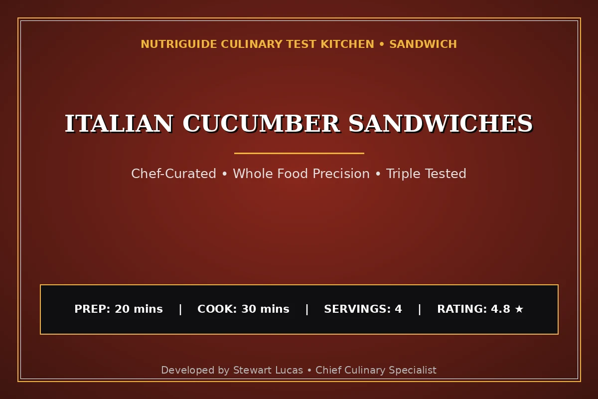Italian Cucumber Sandwiches