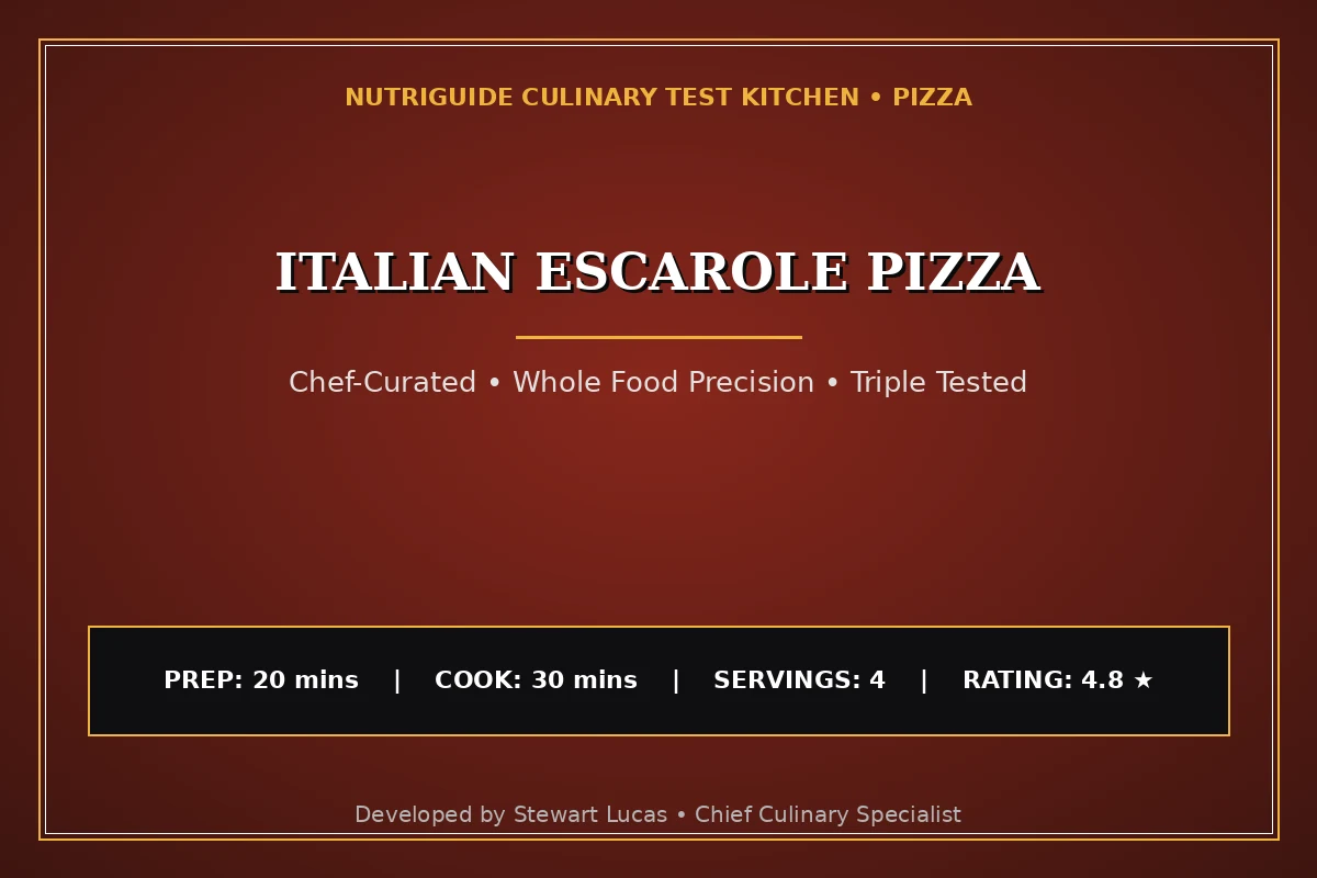Italian Escarole Pizza