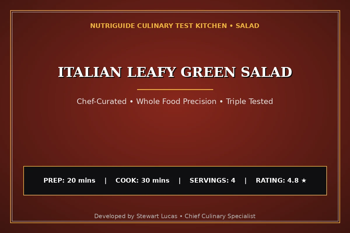 Italian Leafy Green Salad