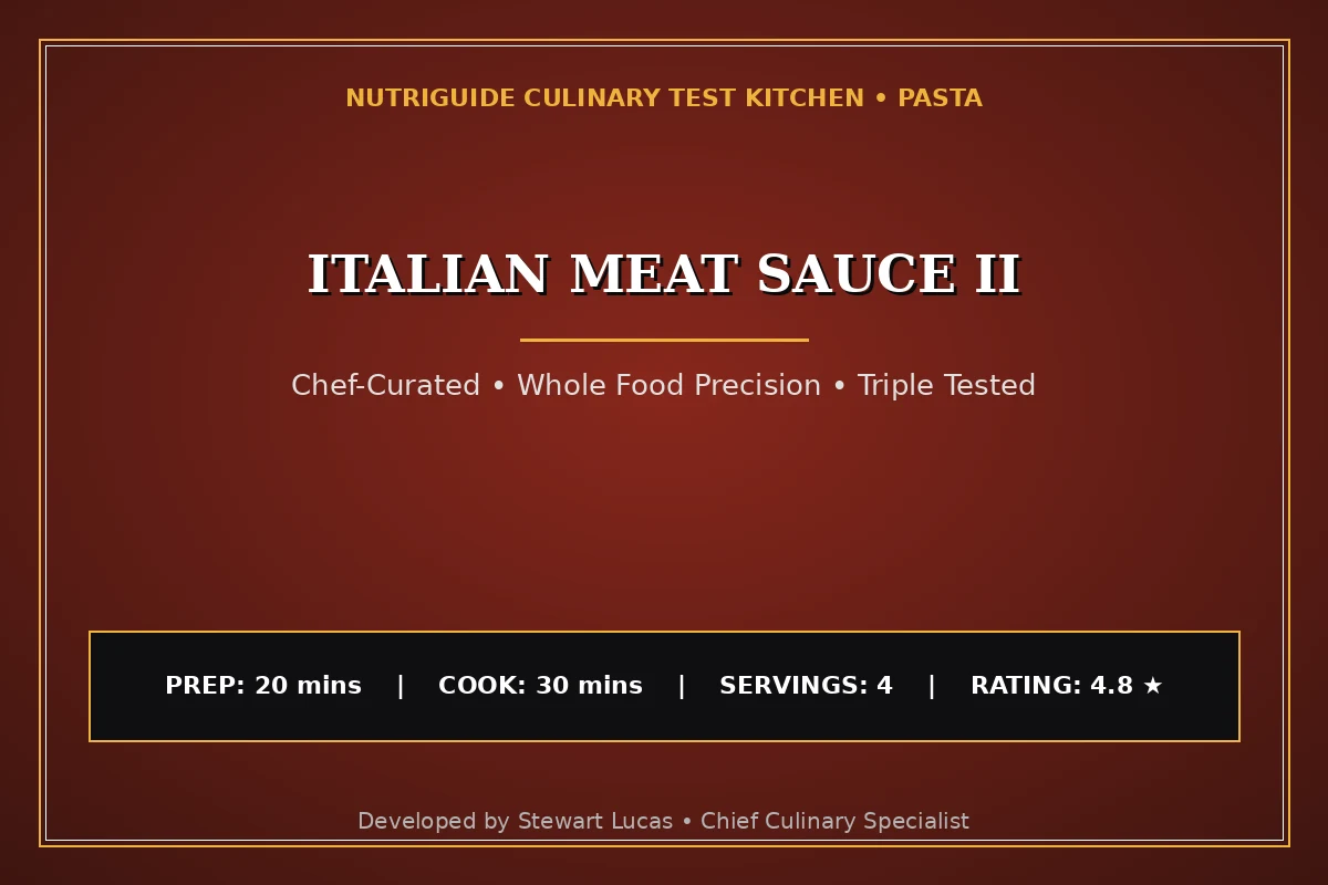 Italian Meat Sauce Ii