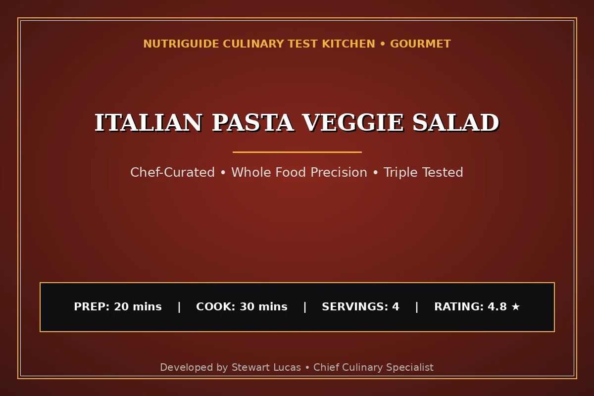 Italian Pasta Veggie Salad
