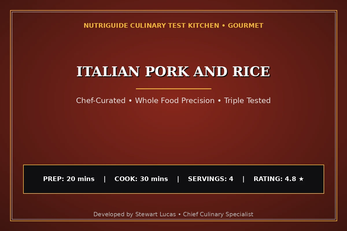 Italian Pork And Rice