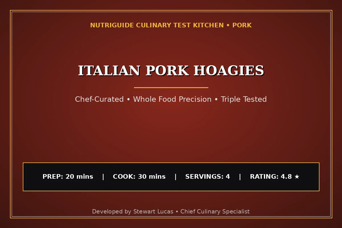 Italian Pork Hoagies